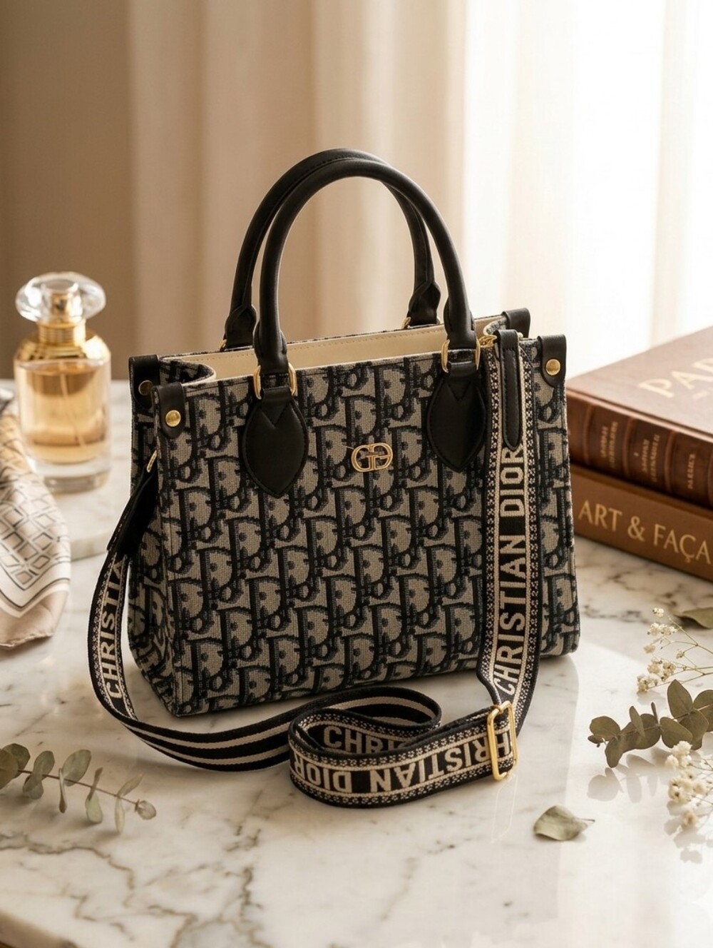 Logo Tote with Removable Strap